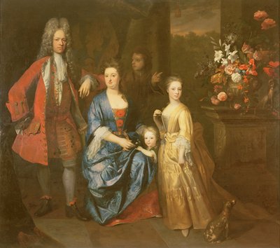 Kolonel Andrew Bissett en zijn familie, 1708 door Enoch Seeman